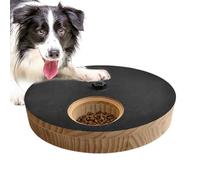 Wooden Dog Scratch Board With Treat Box | Rotating Dog Nail Scratch Pad 29.5cm | Interactive Paw Filing Board For Nail Trimming, Grooming, Enrichment Training | Adjustable Pet Scratching B́oard For Do
