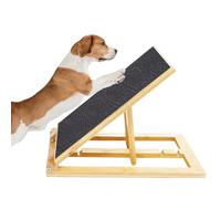 Wooden Dog Scratch, Foldable Training Board,14.96x9.84in Pet Claw Pad, Authentic Natural Material, Portable Lightweight Design for Indoor Use, Outdoor Travel, Home Grooming, Puppy Seniors
