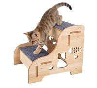 Wooden Dog Stairs - Non-Slip Heavy Duty Pet Steps for Indoor and Outdoor Use, Safe and Stable Access to Beds, Couches, Sofas, Cars, Perfect for Senior, Elderly, Small Puppies