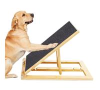 Wooden Dogs Boards, Dog Nail Scratch Board, Stable and Non Slip with Natural Wood with 15 X 10 inches Frame, Pet Scratch Trainer for Indoor, Outdoor, Travels, Senior Pets Use Beige