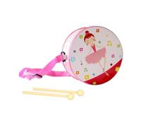 Wooden Drum Set Kids - 5.9in Adjustable Strap Music Percussion Toy