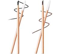 Wooden Eyebrow Pencil, Waterproof Eyebrow Pencil, Long-lasting Eyebrow Eyeliner Pencil, Eyebrow Styling Tool,No Smudge Eyebrow Pencil For Women (Brown+Black)