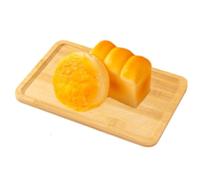 Wooden Food Tray - Rustic Serving Platter Board, Decorative Drink Holder, Table Tray Elegant Dinner Server, Snack Serving Board Coffee Candle Bread Home Kitchen Dining Use Presentation TraySet