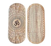 Wooden Foot Reflexology, Targeted Sole Stimulation, 14x32cm, Load Bearing Massage Board, Ergonomic Wooden Foot Stand, Enhanced Blood Flow, For Men Women Teens Athletes Home