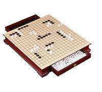 Wooden Go Set with Drawers
