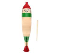 Wooden Guiro Instrument - Percussion Rhythm Tool, Musical Learning Device, Fish Shape Scraper Instrument, Traditional latin percusion Accessory | Handheld Sound Training Equipment