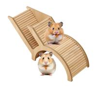 Wooden Hamster Hideouts - Playground Tunnel Ladder | Hamster Playground Burrow Tunnel Ladder | Wooden Small Animals Playpen for Pets, Gerbils, and Hedgehogs