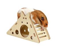 Wooden Hamster House, Corner Cage, 7.09x2.76x3.94 inches Small Animal Hideouts, Cozy Wooden Shelter for Dwarf Hamsters, Guinea Pigs, Gerbils and Squirrels Corners Use