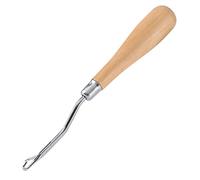 Wooden Handled Crochet Needle Latch Hook Tool for Rug Mats Making Ideal for Hair Craft, Braids, Sweaters [Craft Extension]