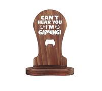 Wooden Headphone Stand, gamingg Headset Holder with Desk Organizer