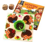 Wooden Hedgehog Stick Game,Educational Toys for Kids Montessori,Hedgehog Board Learning Yet,Learning Toy for Kids,Educational Toys for Kids