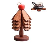 Wooden Hot Dish Trivet, Heat Resistant Pot Stand, Stackable Coaster