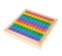 Wooden Hundred Board, Number Learning Toy, Preschool Educational Game, Develops Counting Skills, Colorful Number Tiles, 10x10 Grid, Ideal for Home Or Classroom Learning