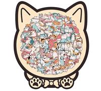 Wooden Jigsaw Puzzle - Decorative Collectible Cute Design | Precision Cut Educational Puzzle Toy For Kids And Adults | Interactive Brain Teaser Activity For Boys Girls Teens Collectors Kindergarten Bi