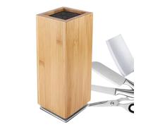 Wooden Knife Organizer - 360° Rotatable Magnetic Stand, Side Holder Block | Culinary Storage Solution, Home Display, Utensil Arrangement For Gourmet Cooking Enthusiasts Dining Bar