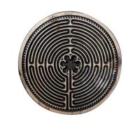 Wooden Labyrinth Maze Puzzle - Round Finger Maze Brain Teaser Game | Interactive Handheld Wooden Logic Puzzle, Fine Motor Skill Development Toy, montesori Sensory Learning Board for Kids & Teens
