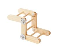 Wooden Ladder For Bird - Natural Adjustable Wooden Interactive Games | Bird Cages Accessories | For Conure, Chicken, Playground, Outdoor, Indoor, Patio, Inside, Hammock, Window, Balconies, Garden, Yar