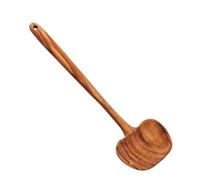 Wooden Ladle 2 1 - elegant Long Handle Ergonomic Non, Stick Kitchen Soup Spoon, Pan Cooking Pot Restaurant Mixing | Pan Cooking Pot Restaurant Mixing Flipping Frying Stirring versatile