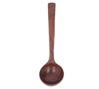 Wooden Ladle Spoon for Soup, Solid Wood Serving Ladle, Heat Resistant Kitchen Utensil with Ergonomic Curved Handle, Eco Friendly Wooden Spoon for Home Hotel Cooking and Non Stick C (Tapez 2)