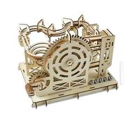 Wooden Marble Run Puzzle,Puzzle 3D Bois Concours de Marbre,115 Pièces Puzzle 3D Bois Kit,Maquette en Boiss a Construire DIY,Puzzle 3D Adulte,Construction Boiss Adulte