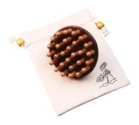 Wooden Massage Comb - Natural Scalp Brush | Sandalwood Cf Omb | Scaf Lp Massager Round Tooth Cod Mb | Natusral Scaldp Care Csomb For Body Massagse, Meridians Scraping