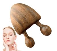 Wooden Massage Tools, Natural Scraping Instrument, 2.56x1.87in Multifunctional Relaxing Device, Ergonomic Handheld Design, Holistic Aid for Facial, Body, Stress, Headache
