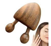 Wooden Massage Tools, Natural Wooden Scraping Massage, 2.56x1.87 inches Body and Facial Relaxation Aid Tool, Stress Relief Headache Ease, Muscle Relaxer for Spa Home Use