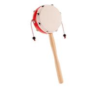 Wooden Monkey Drum, Handheld Rattle Percussion, 6x4 inches Toy with Safe Paint, Kids Music Instrument, Fun Drum with Durable Build, Party Accessory for Birthday Children New Year