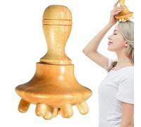 Wooden Mushroom Massager - 14.5x9.1x9.6cm Wood Sculpting Tool For Body