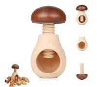 Wooden Mushroom Shaped Walnut Wood Clip, New Portable Walnut Cracking Tool, Wooden Kitchen Tool, Chestnut Peeler, For Nuts, Walnuts, Pecans And Other Nuts (1PCS)