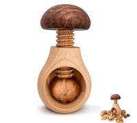 Wooden Mushroom Shaped Walnut Wood Clip, Nutcracker Screw Cracking Tool, Wooden Kitchen Tool,for Walnuts, Hazelnuts,Chestnut (1PSC)