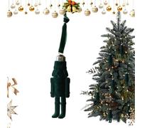 Wooden Nutcracker Ornaments - Christmas Hanging Decorations for Tree Display | Hand Painted Soldiers with Golden Details, Festive Figurines for Holiday Decor and Seasonal Gift Ideas 3.94×1.57×0.78 in