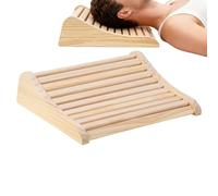 Wooden Pillow Headrest, Ergonomic Hollow Relaxing Cushion, Neck Support Pillow for Home, Spa, Gym, Hotel Room, Personal Relaxation, Post-Workout Recovery, Meditation, Travel, Office, Comfortable