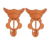 Wooden Pins The Decorate Animal Hat Jewelry Wood Brooch Clothes for Hats Decorative Lapel Pin
