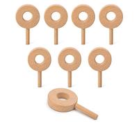 Wooden Popsicles for Crafts, 2026 DIY Craft Unfinished Wooden Popsicle Cutout, Summer Table Sign, Table Centerpieces for Farmhouse Rustic Home Tiered Tray Decor (B,8PCS)