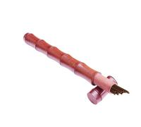 Wooden Portable Cylinder - Incense Burner Holder, Meditation Storage Tube Bamboo Timber Scented Stick | Natural Fragrance Protector Travel Organizer Canister for Yoga Studio