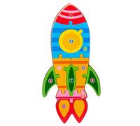 Wooden Puzzles, 3D Stereo Airplane Puzzle, Natrual Wooden Airplane Puzzles for Kids, Infant Learning Toys, Safe Early Educational Toys for Baby Kids