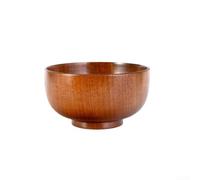 Wooden Rice Bowl 12x12cm Handcrafted Natural(15CM)