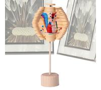 Wooden Rotating Lollipop - Interactive Candy Stick, Fun Portable Lollipop | Gadget De Maison Créatif, Décoration De Nouveauté Pour Les Filles, Les Garçons, Les Adultes, Le Jouet Domestique Lu