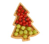 Wooden Rustic Christmas - Charcuterie Board, Serving Dishes Tray, Decorative Platter for Home Decor Party Fruit Cheese Dessert Candy Snack, Kitchen Decor, Multicolore