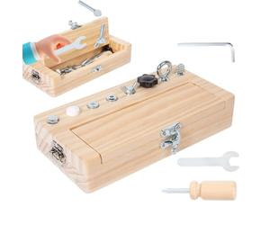 Wooden Screw Board - Educational STEM Toy | Fine Motor Skills Development