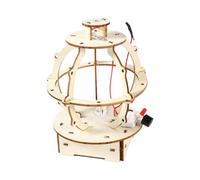 Wooden Seismograph DIY Assembly Model - Homemade Earthquake Sensor Kit | St | Hands-On Mechanical Science Experiment Set, Educational Teaching Auxiliary Tool, for Students, School Lab & Classroom Project