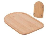 Wooden Serving Tray - Rustic Non-Slip Decorative Food Tray | Farmhouse Wooden Platter For Cheese, Fruit, & Desserts, Kitchen Counter Coffee Table Home Decor Organizer