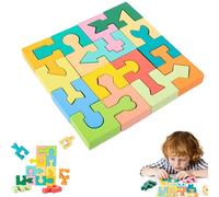 Wooden Shape Matching Puzzle - Fun & Engaging Puzzle for Developing Hand-Eye Coordination, Logic & Problem-Solving Skills - Montessori-Inspired Learning Toy