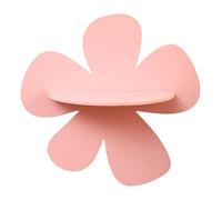 Wooden Shelf, Cute Bookshelf, Decorative Wall Rack, Preppy Book Shelf, Wooden Cute Flower-Shaped Shelf with Funky Squiggle Design, 11,81 x 11,42 Inch for Bedroom, Bathroom, and Living Room Decoration
