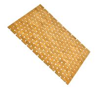 Wooden Shower Mats, Natural Bamboo Waterproof Bath Mat, 19.69x27.56 inches Comfortable Portable Compact Non Slip Wooden Floor Pad, Sturdy Spa Bath Rug for Bathtub & Bathroom