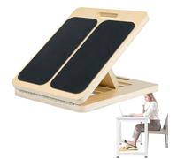 Wooden Slant Board - Portable Calf Stretching Tilt Plate, Balance Exercises For Knee Ankle Heel Foot Leg Support Training | Ideal For Yoga Rehab Workout Physical Daily Exercise