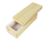 Wooden Soap Mold With Silicone Liner, 1300mL Rectangular Slender Shape, Large Cold Process Soap Making Tool For DIY Crafts, Easy Unmold