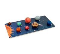 Wooden Solar System Puzzle | Kids Space Planet Learning Toy | Planets