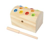 Wooden Sorting Toy, Worm Catching Game, Fine Motor Skill Board, 5.91x3.54x3.54 inches Educational Inspired Toy, Ideal for Preschool Learning, Classroom, School and